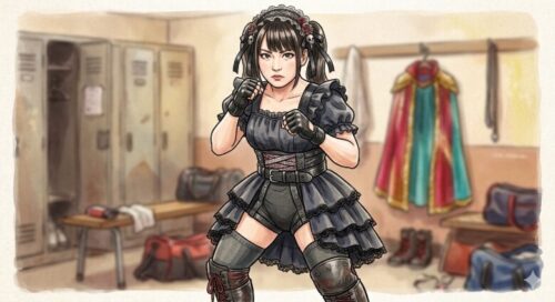 声優さんがプロレスに参戦するイメージ図