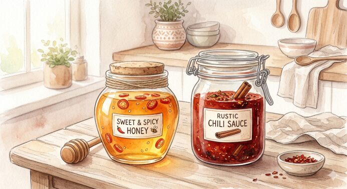 スウィーシーをイメージした、甘いと辛いのコンビ