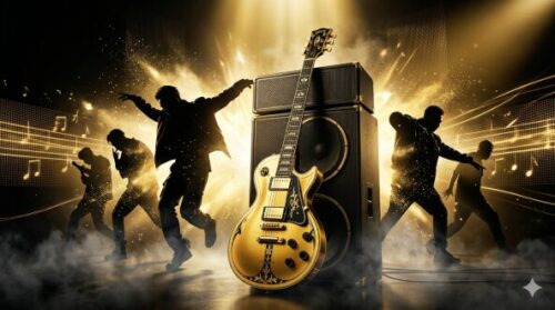ギターとダンスを組み合わせたイメージ図