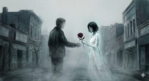 ホラーの中にロマンスを見る、という事のイメージ図