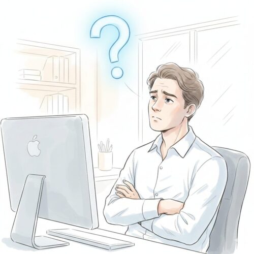 パソコンに詳しくないイメージ図