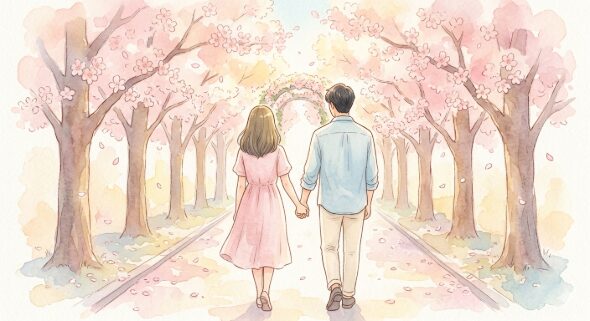 再婚という新しい門出をイメージした図