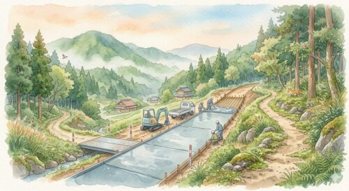 ネットのインフラのように、道が整備されているようす