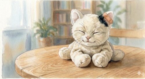 依頼者が持ってきたねこのぬいぐるみのイメージ