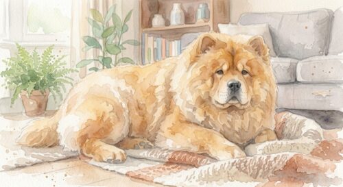 もふもふのチャウチャウ犬のイメージ