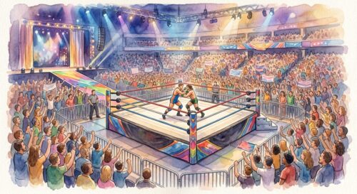 プロレスの大会のイメージ