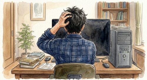 もしOSがパソコンになかったら、というイメージ図