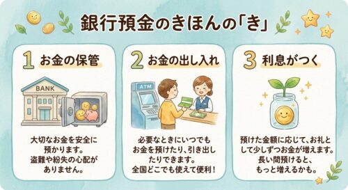 銀行預金の役割についての解説