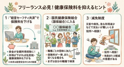 フリーランスが知っておいた方が良い健康保険料についての情報