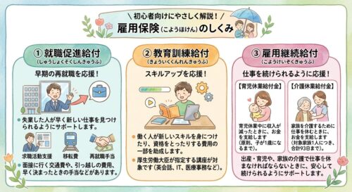 雇用保険の求職者給付以外の給付の解説