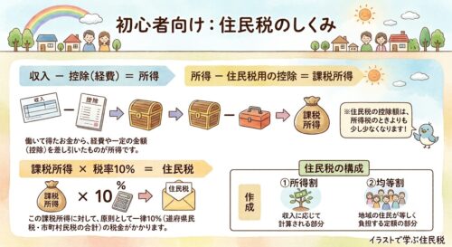 住民税の支払い方の解説