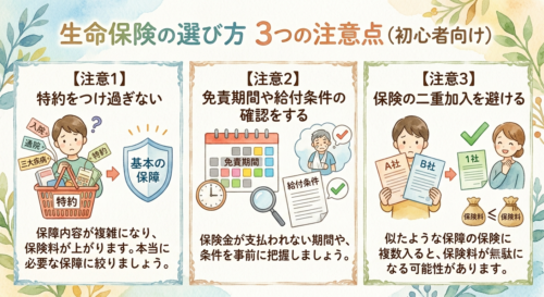 保険を選ぶ際の注意点その1
