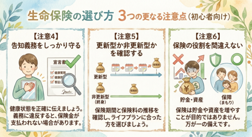 保険を選ぶ際の注意点その2