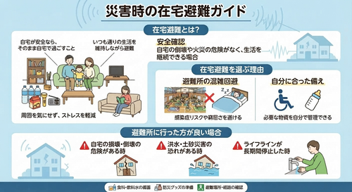 在宅避難について