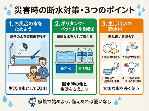 断水が長引いた時の対策