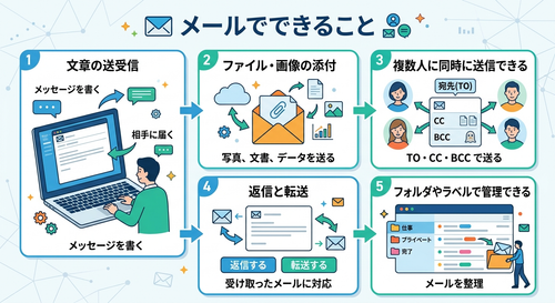 メールで何ができるかの解説