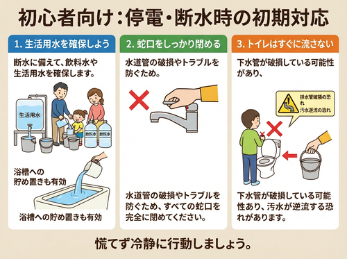 断水時の行動について