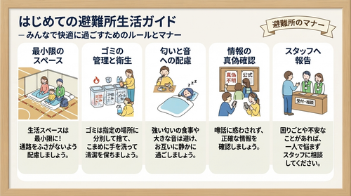 避難所での生活について