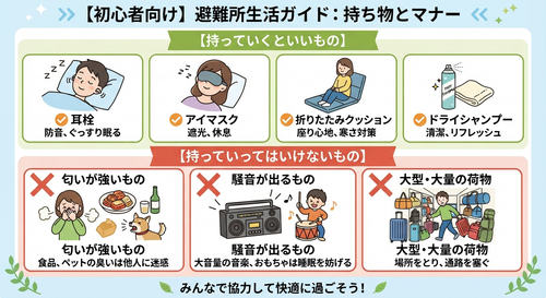 避難所での生活について