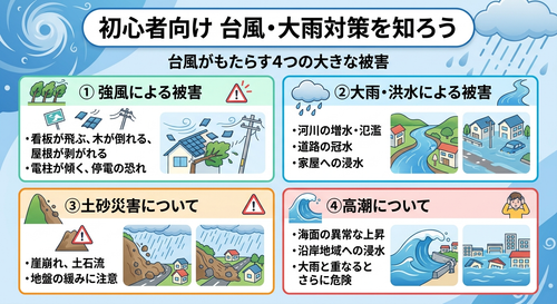 台風・大雨がもたらす被害について