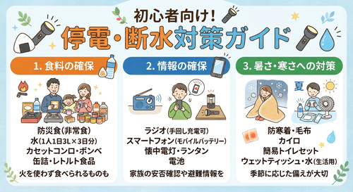 停電が長引いた時の対策