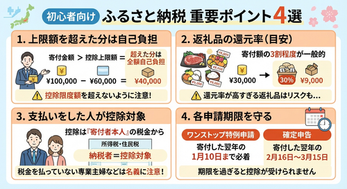 ふるさと納税の注意点