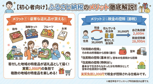 ふるさと納税のメリット